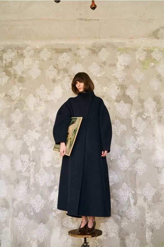 Темный синий ворс 