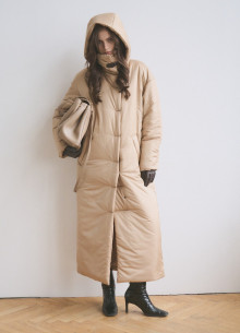 Пальто с капюшоном в длине макси  фото 1233120