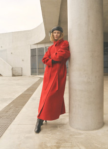 Пальто в длине макси фото 1022