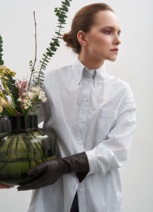 Рубашка oversized из итальянского хлопка фото 1084