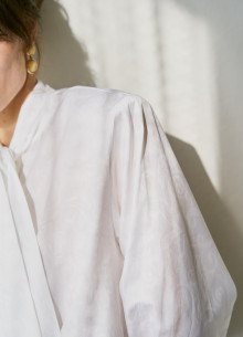 Блуза с бантом из итальянского хлопка фото 1232949