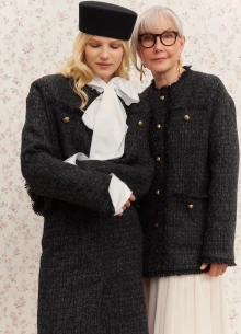 Жакет твидовый с бахромой фото 1232014