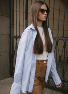 Рубашка свободного силуэта фото 600