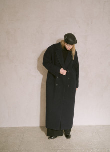 Пальто двубортное из итальянской шерсти в длине макси  фото 1233092