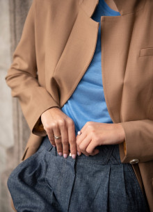 Жакет однобортный прямого силуэта фото 1231942