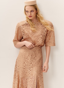 Блуза из итальянского кружева с подплечниками  фото 1233226