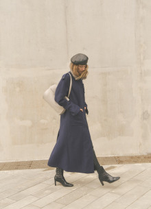 Однобортное пальто в длине макси  фото 1231806