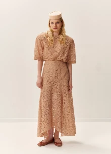 Блуза из итальянского кружева с подплечниками  фото 1233224