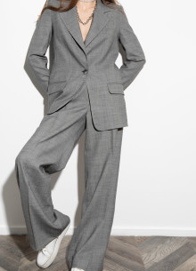 Жакет однобортный прямого силуэта фото 306